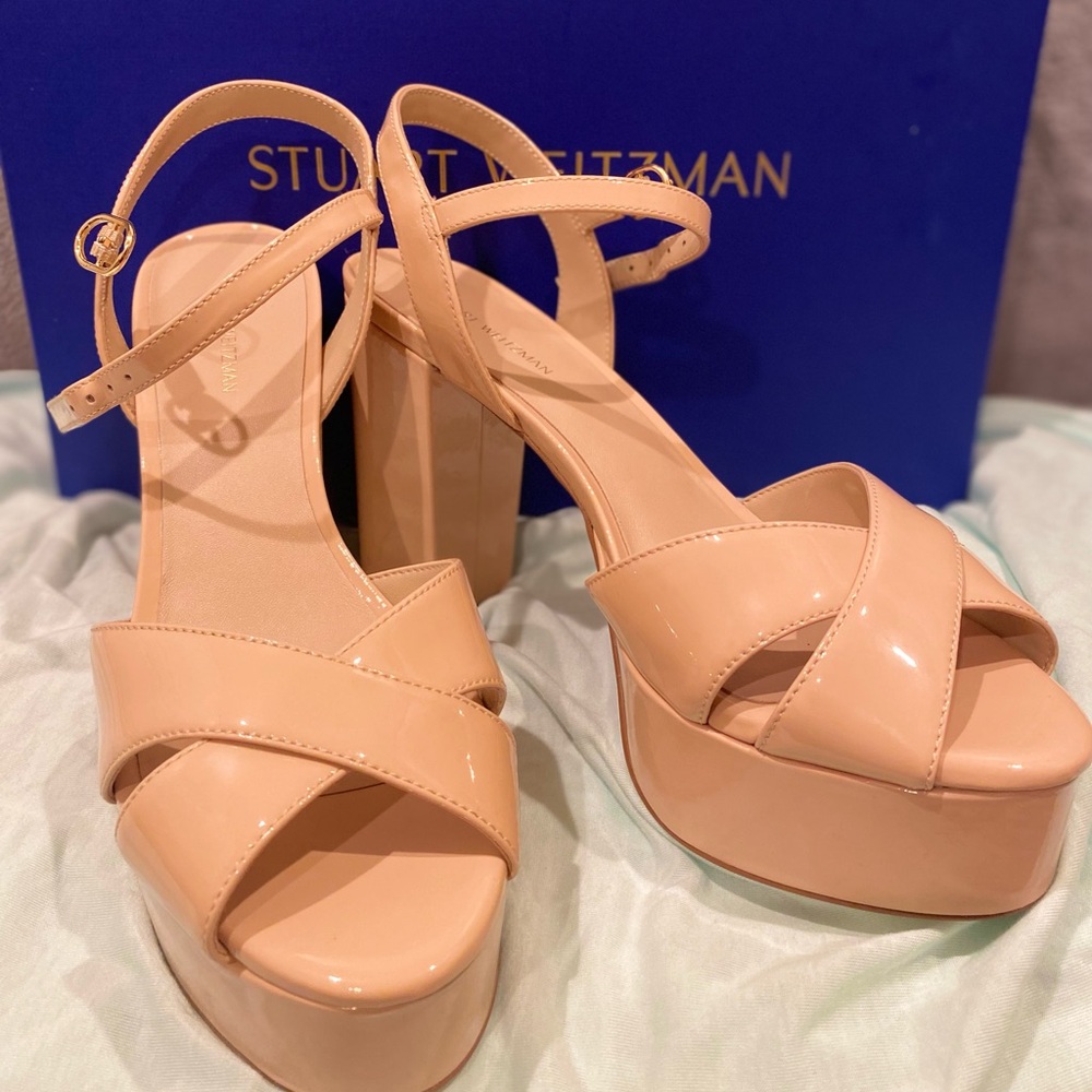 Stuart Weitzman Ivona Platform Sandal Heels